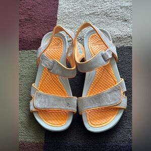 Womens Size 10.5 EU 41 DANSKO Orange Leather Adjustable All Terrain Sandals